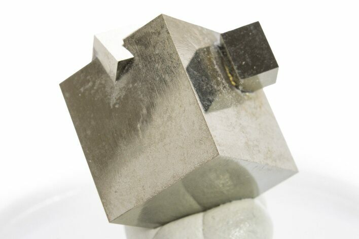 Shiny, Natural Pyrite Cube Cluster - Navajun, Spain #307040